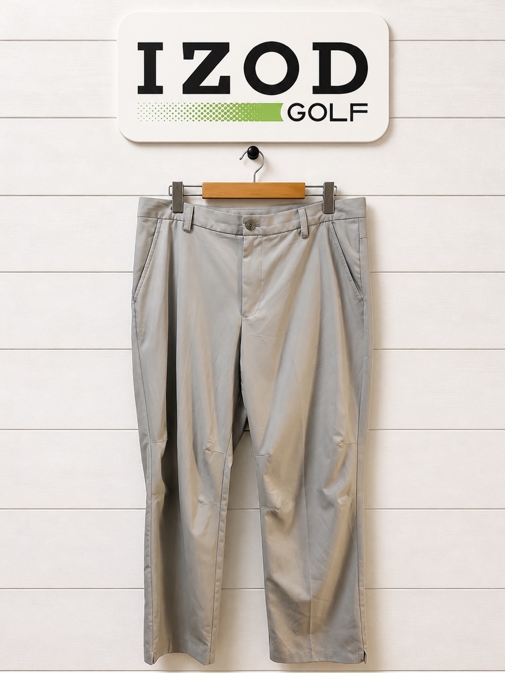 IZOD Golf Light Grey Slim Fit Pants – Size 36/34